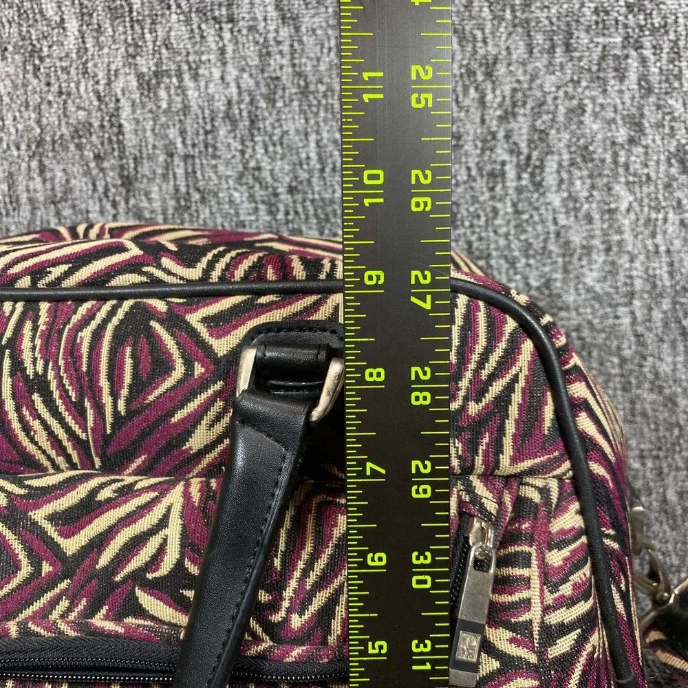 Vintage DVF Diane‎ Von Furstenberg Jacquard Satchel Weekender Travel Bag Strap